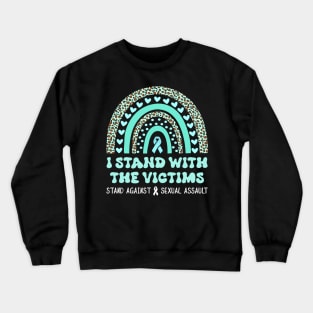 I Stand With The Victims Sexual Assault Awareness Crewneck Sweatshirt